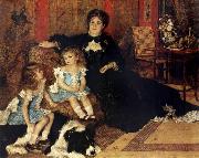 Pierre-Auguste Renoir Madame Charpenting and Children oil painting on canvas